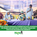 COMRADE JAPHETH ODESANYA CHARGES POLITICAL STAKEHOLDERS ON TINUBU’S RE-ELECTION AT THE LSSFIKG FORUM NEW EXECUTIVE INAUGURATION CEREMONY