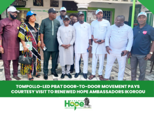 TOMPOLLO-LED PBAT DOOR-TO-DOOR MOVEMENT PAYS COURTESY VISIT TO RHA IKORODU